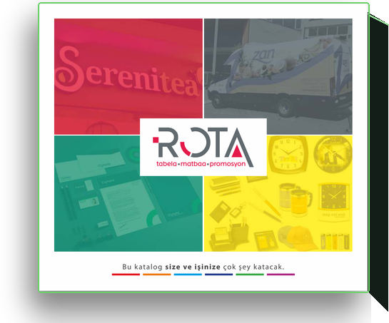 Rota Reklam orijinal PDF katalog kapağı mockup görseli